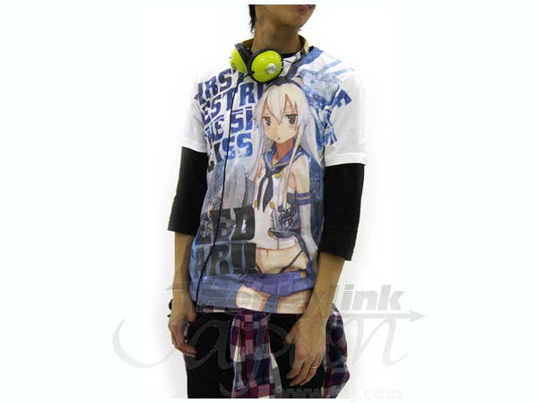 島風 フルグラフィック T シャツ ホワイト XL