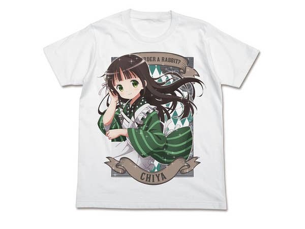 ご注文はうさぎですか?: 千夜 フルカラーTシャツ/WHITE-S