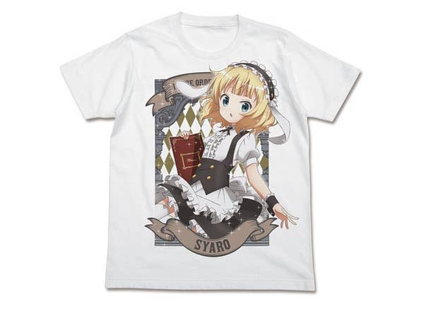 ご注文はうさぎですか?: シャロ フルカラーTシャツ/WHITE-S