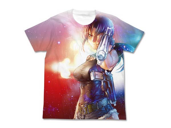 ブラックラグーン: レヴィ フルグラフィックTシャツ ホワイト S