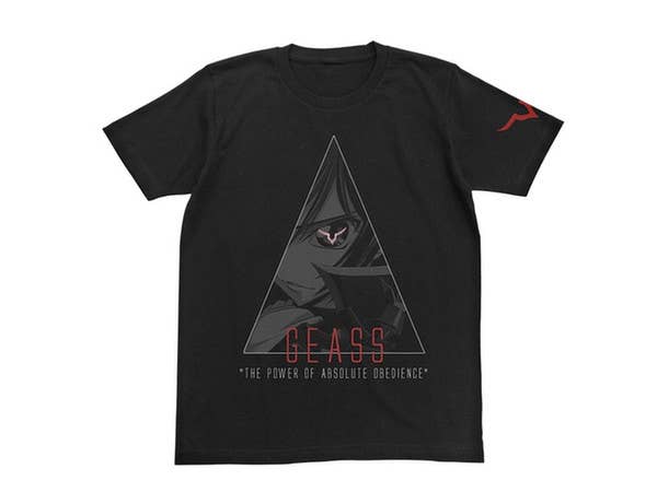コードギアス 反逆のルルーシュR2 ギアスTシャツ ブラック L