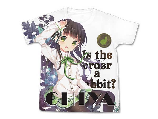ご注文はうさぎですか?? 千夜 フルグラフィックTシャツ ホワイト XL