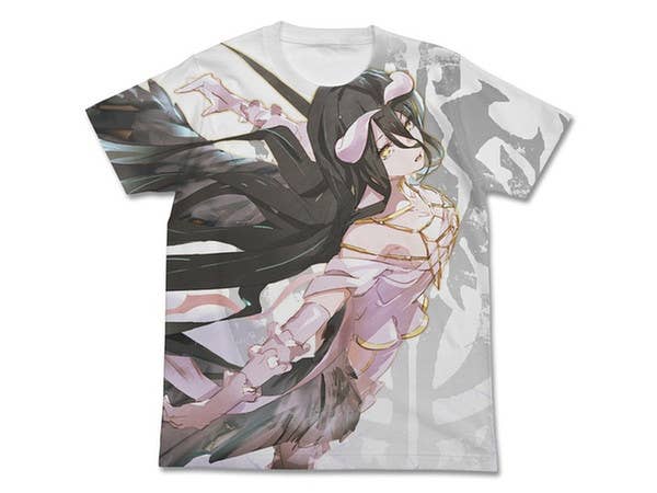 オーバーロード アルベド フルグラフィックＴシャツ ホワイト S