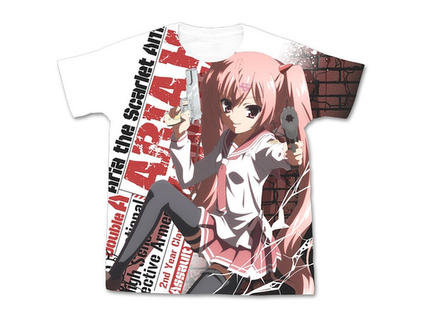 緋弾のアリア AA 神崎・H・アリア フルグラフィックＴシャツ ホワイト S