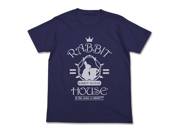 ラビットハウス ドライTシャツ/NAVY-XL