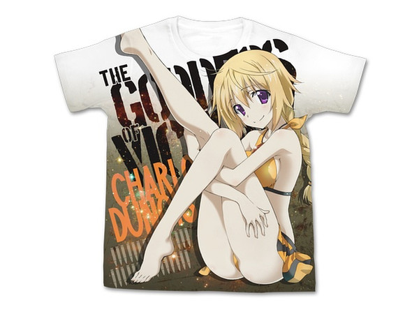 IS: シャルロット・デュノア フルグラフィックTシャツ ノーズアート風Ver./WHITE-L