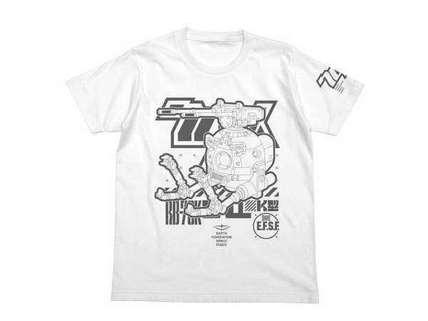 機動戦士ガンダム第08MS小隊: ボールK型Tシャツ/WHITE-XL