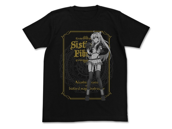 ロクでなし魔術講師と禁忌教典: システィーナ=フィーベルTシャツ/BLACK-M