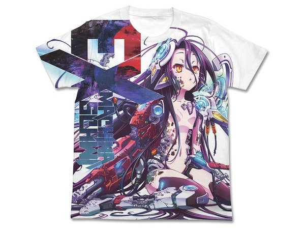 ノーゲーム・ノーライフ ゼロ: シュヴィ フルグラフィックTシャツ/WHITE-XL