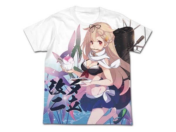 艦隊これくしょん -艦これ-: 夕立改二 水着mode フルグラフィックTシャツ/WHITE-M