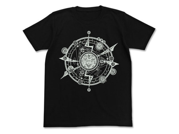 アイテムヤ: tonitrus 魔法陣 蓄光Tシャツ/BLACK-M