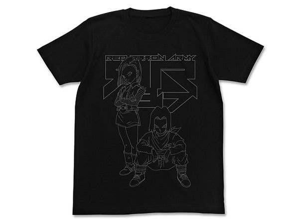 ドラゴンボールZ: 人造人間17号&18号Tシャツ / BLACK-S