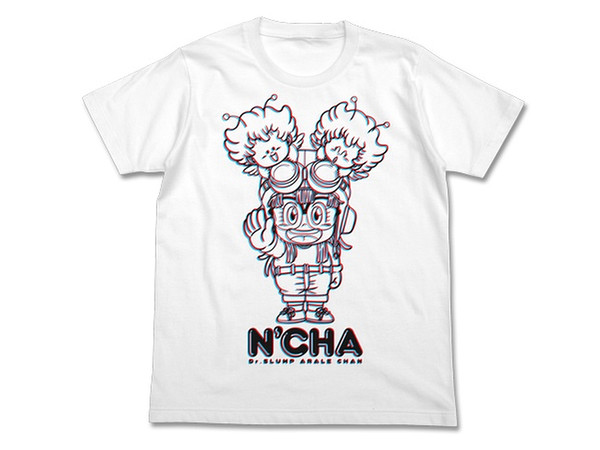 Dr.スランプ アラレちゃん: アラレちゃん んちゃ Tシャツ/WHITE-L