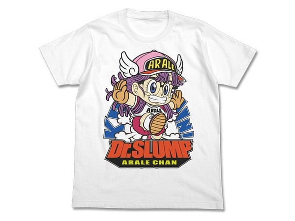 Dr.スランプ アラレちゃん: アラレちゃん フルカラーTシャツ/WHITE-L