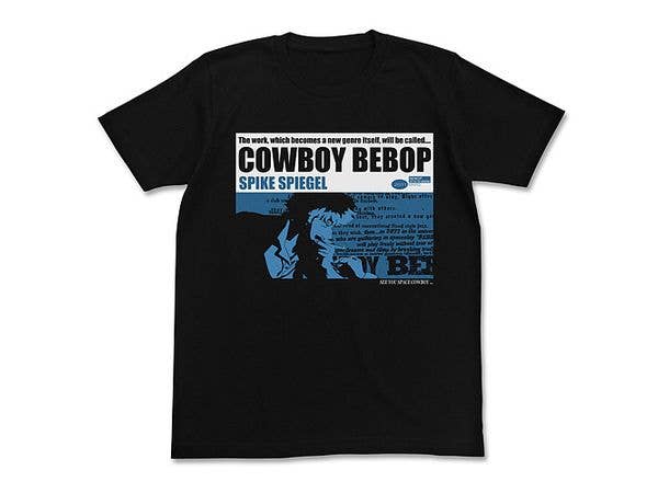 カウボーイビバップ: スパイク・スピーゲル Tシャツ ジャケットVer. / BLACK-S