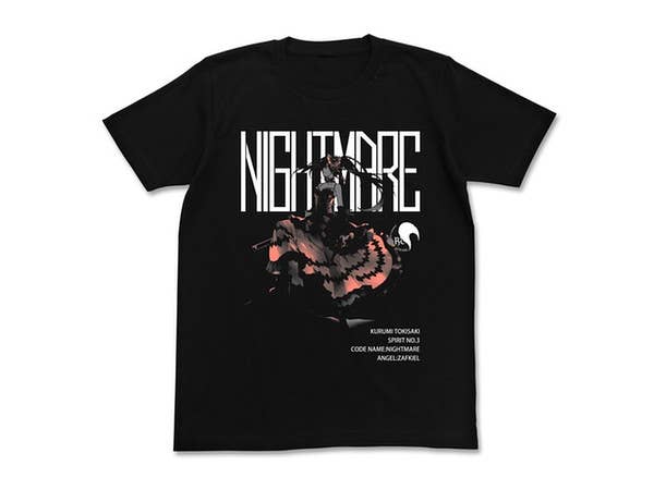 デート・ア・ライブ: 原作版 時崎狂三 Tシャツ/BLACK-L