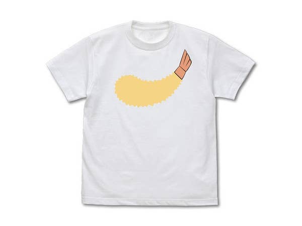 宇宙よりも遠い場所: 日向のエビフライ Tシャツ/WHITE-XL