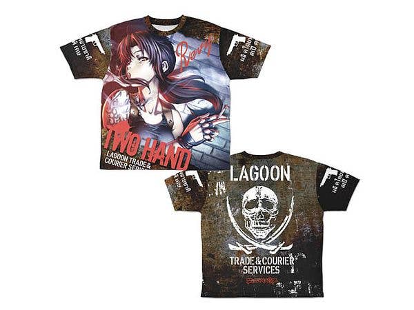 ブラック・ラグーン: トゥーハンド レヴィ 両面フルグラフィックTシャツ / L