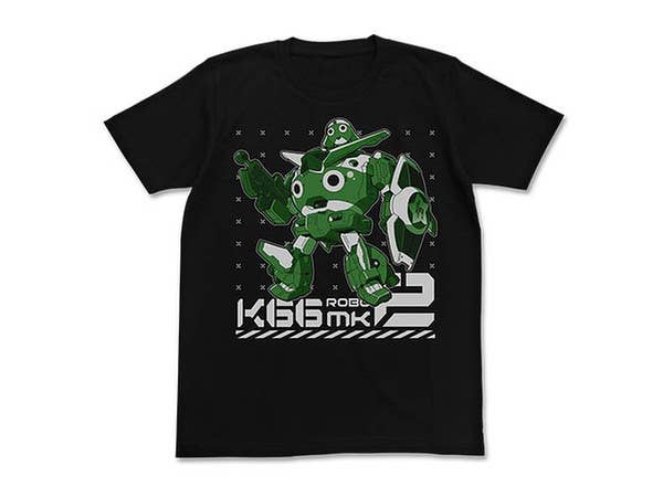 ケロロ軍曹: ケロロロボ Mk-2 Tシャツ/BLACK-S