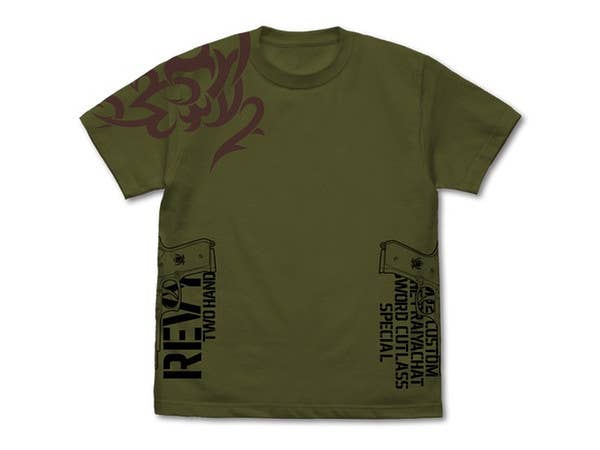 ブラック・ラグーン: ソードカトラス & タトゥー Tシャツ/MOSS-S