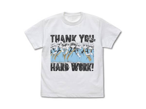 はたらく細胞: 血小板のおつかれさまです Tシャツ/WHITE-S