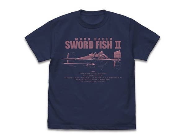 カウボーイビバップ: ソードフィッシュII Tシャツ/INDIGO-XL