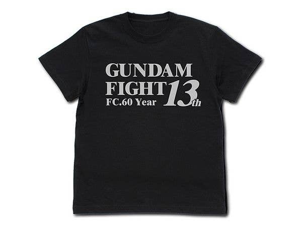 機動武闘伝Gガンダム: 第13回ガンダムファイト開催記念Tシャツ / BLACK-XL