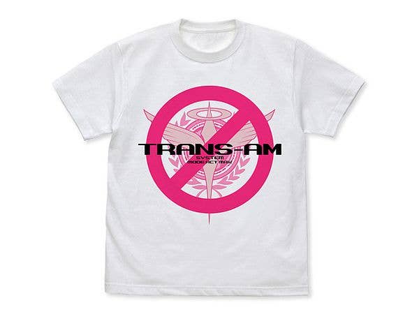機動戦士ガンダム00: トランザムは使うなよ! Tシャツ / WHITE-M