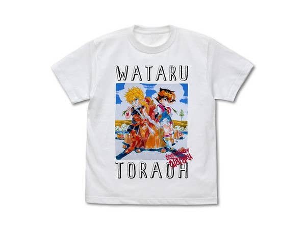 魔神英雄伝ワタル: ワタル & 虎王 フルカラーTシャツ/WHITE-M