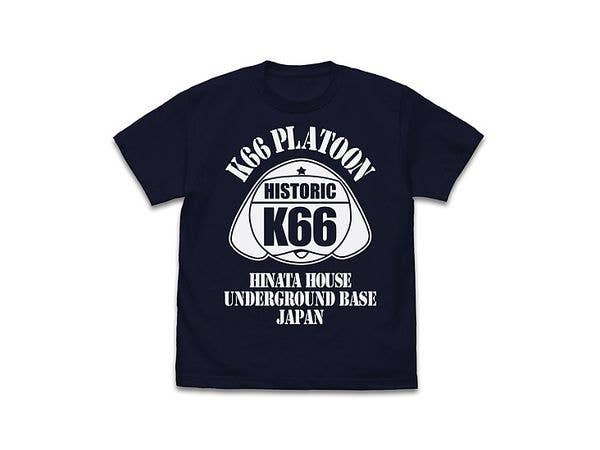 ケロロ軍曹: K66 アメカジデザイン Tシャツ/NAVY-XL
