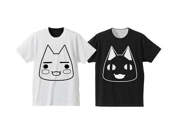 どこでもいっしょ: どこでもいっしょ リバーシブルTシャツ/WHITE x BLACK-XL