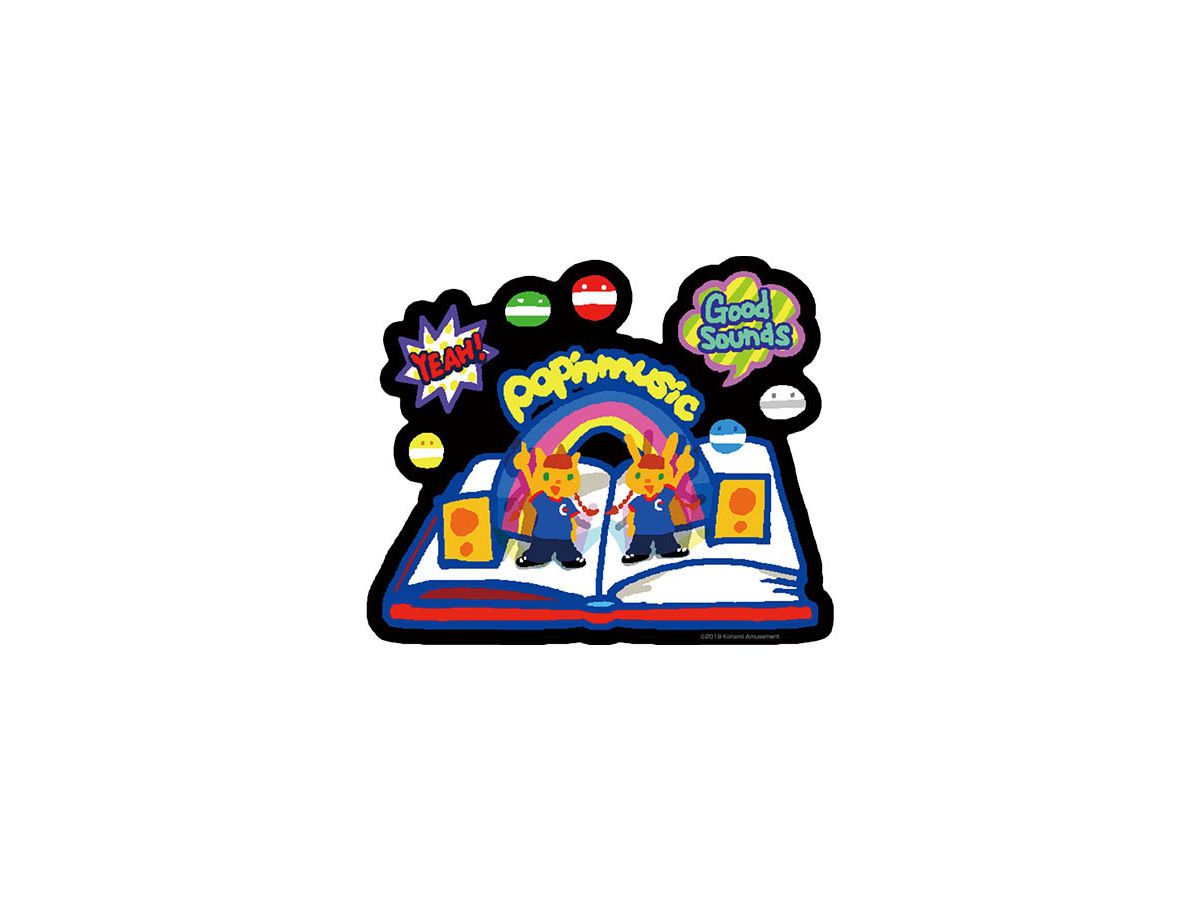 pop'n music: ミミ & ニャミ 耐水ステッカー