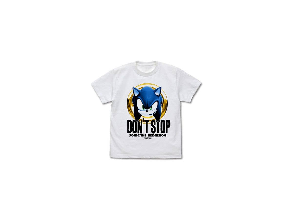 ソニック・ザ・ヘッジホッグ: DON'T STOP SONIC Tシャツ/WHITE-XL