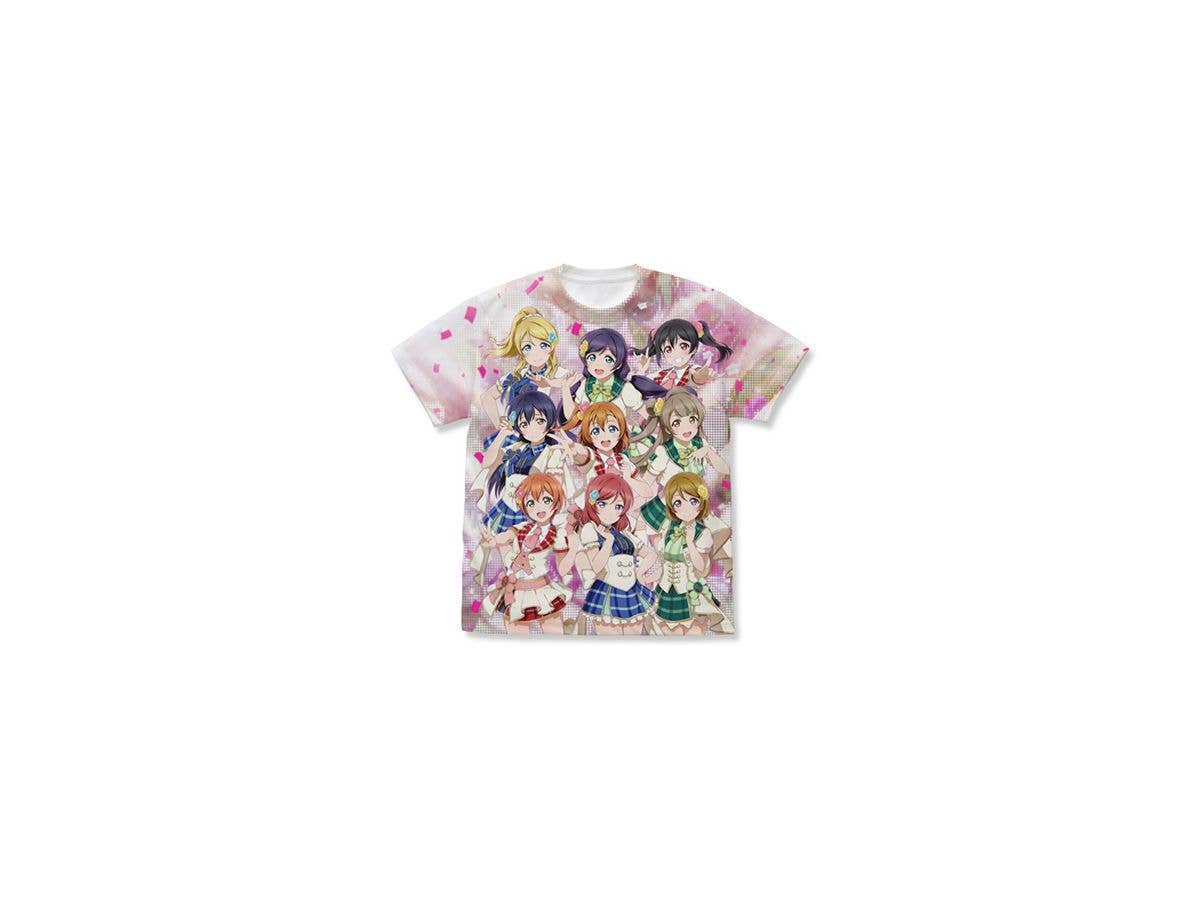 ラブライブ!: ミューズ フルグラフィックＴシャツ/WHITE-S