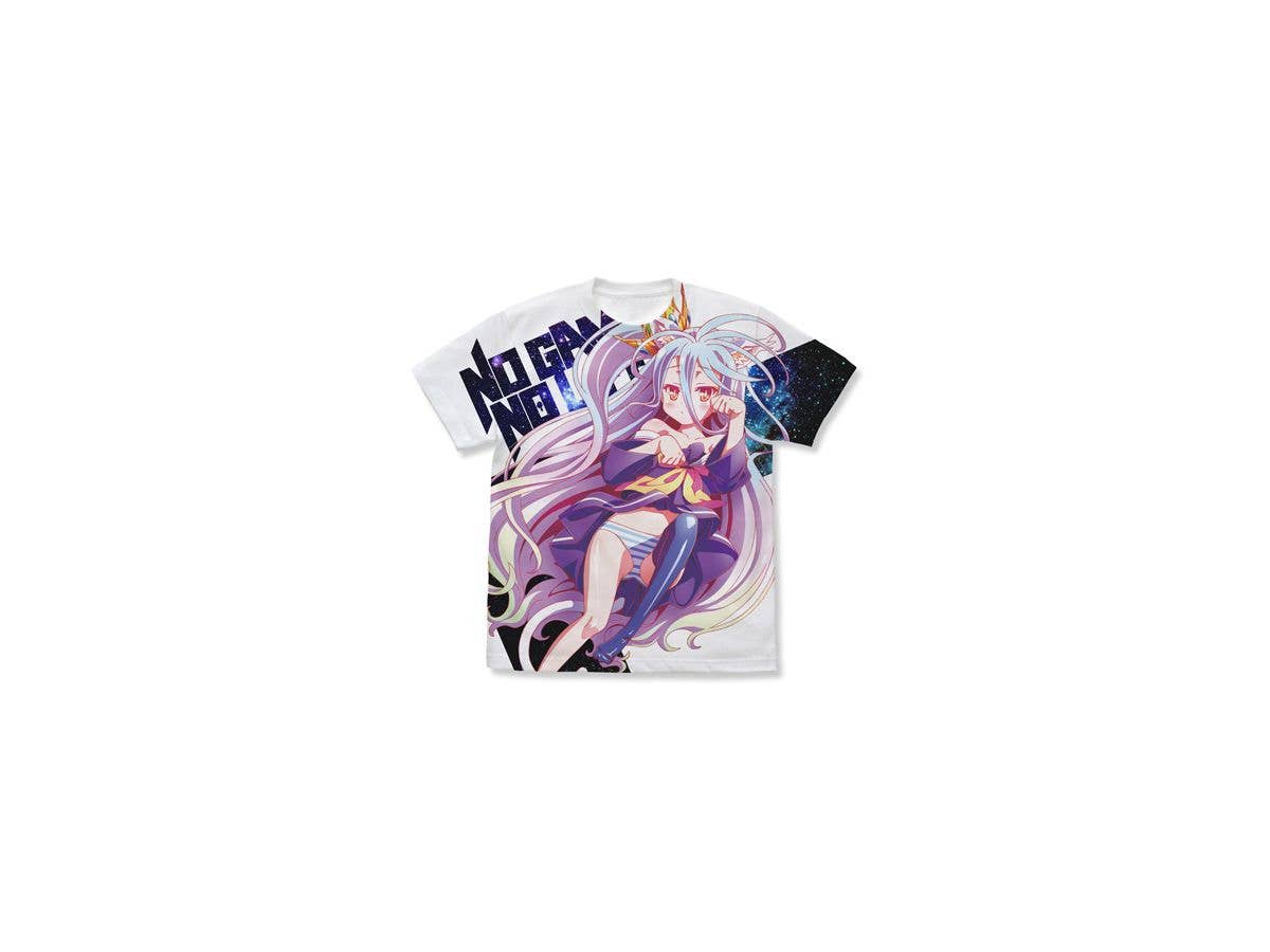 ノーゲーム・ノーライフ: 白 ねこみみVer. フルグラフィックTシャツ/WHITE-M