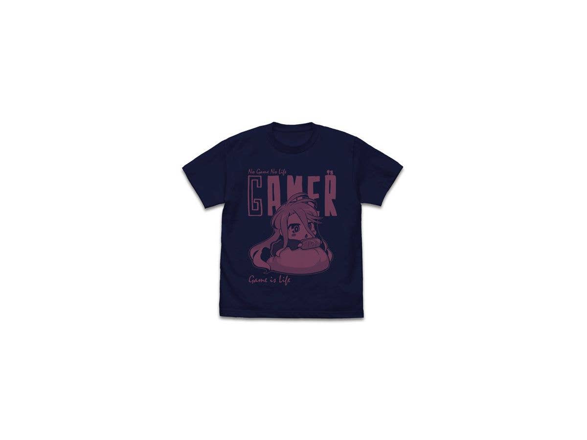ノーゲーム・ノーライフ: 白 ゲームは人生 Tシャツ/NAVY-M