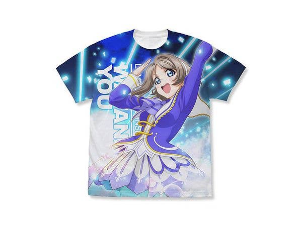 渡辺曜 フルグラフィックTシャツ Over the Rainbow Ver./WHITE-S