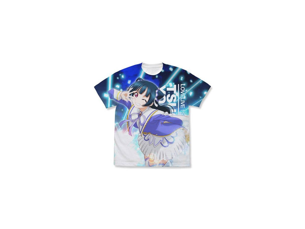 津島善子 フルグラフィックTシャツ Over the Rainbow Ver./WHITE-XL