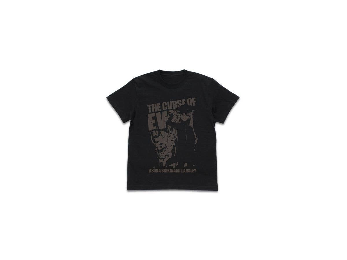 EVANGELION: アスカ & 2号機 Tシャツ/BLACK-M