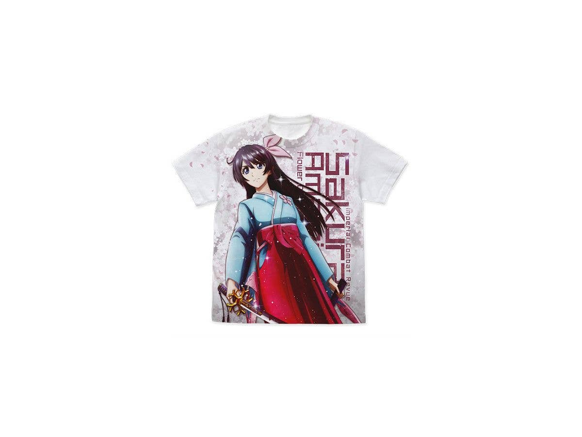新サクラ大戦 the Animation: 天宮さくら フルグラフィックTシャツ/WHITE-S