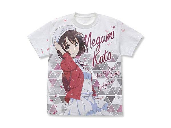 冴えない彼女の育てかた Fine: 加藤恵 描き下ろし フルグラフィックTシャツ/WHITE-S