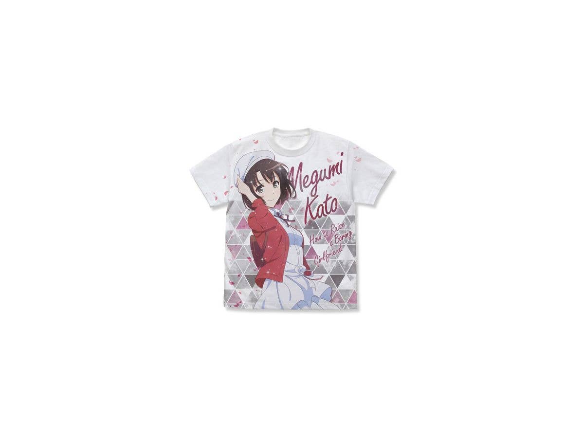 冴えない彼女の育てかた Fine: 加藤恵 描き下ろし フルグラフィックTシャツ/WHITE-XL