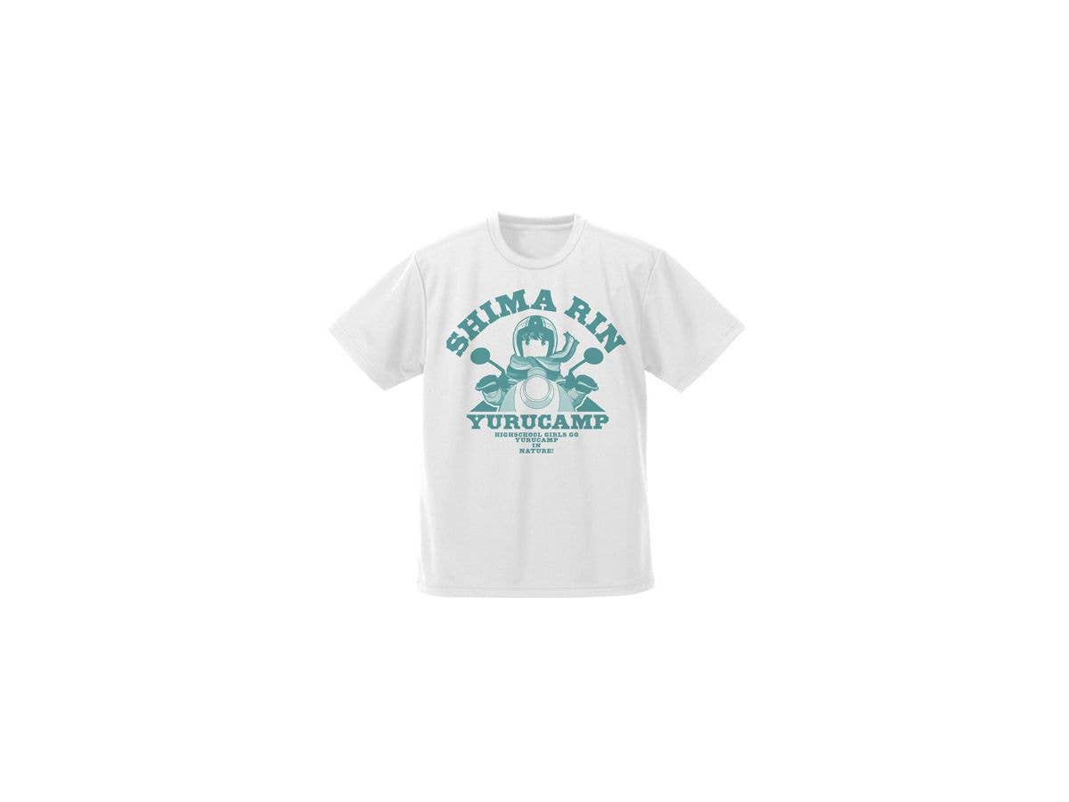 ゆるキャン: 志摩リン ドライTシャツ/WHITE-XL