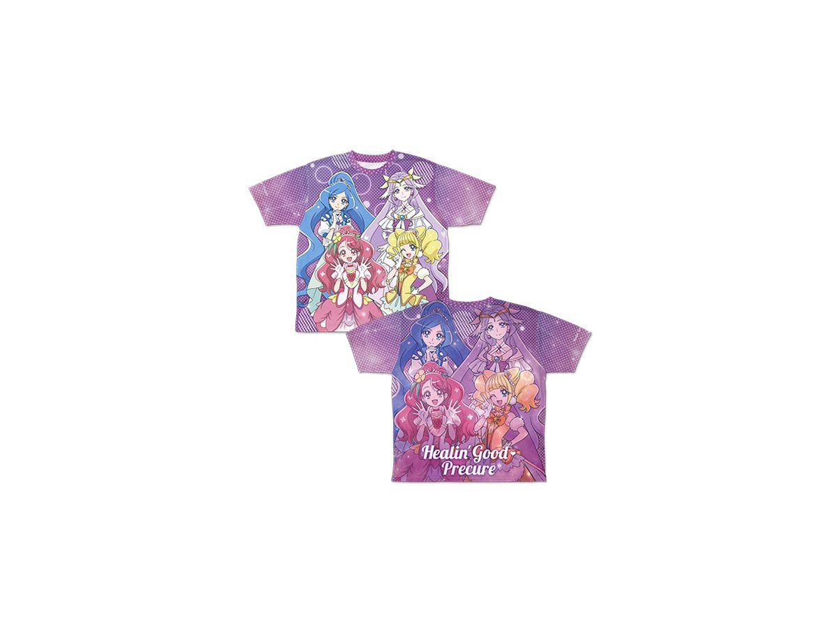 ヒーリングっどプリキュア: ヒーリングっどプリキュア 両面フルグラフィックTシャツ/S