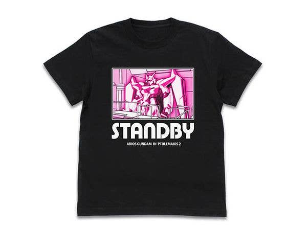 機動戦士ガンダム00: アリオスガンダム STANDBY Tシャツ / BLACK-M