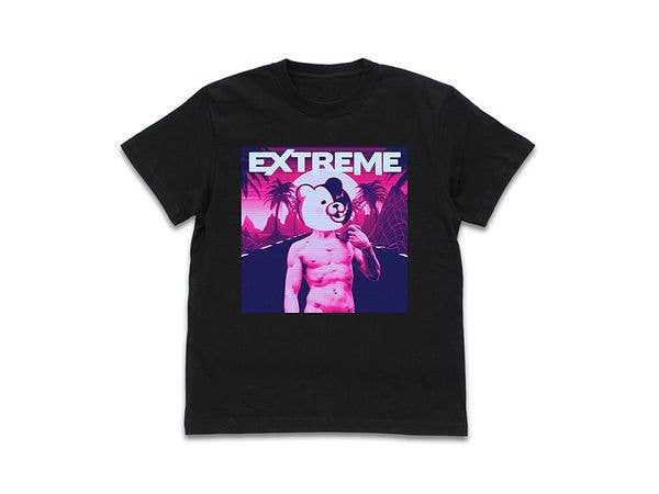 ダンガンロンパ1・2: モノクマWAVE Tシャツ/BLACK-XL