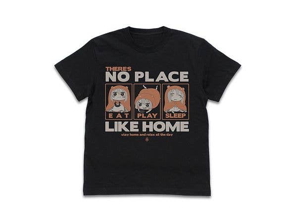干物妹!うまるちゃんR: うまるのやっぱりおうちが一番 Tシャツ/BLACK-M