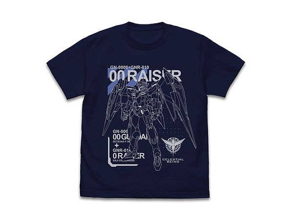 機動戦士ガンダム00: ダブルオーライザー Tシャツ / NAVY-L