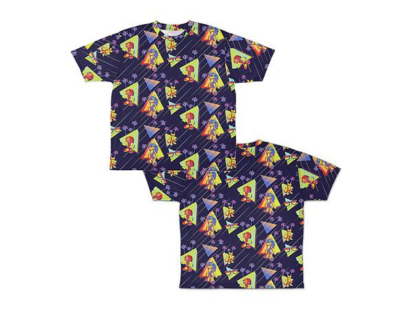 ソニック・ザ・ヘッジホッグ: 総柄 両面フルグラフィック Tシャツ / XL