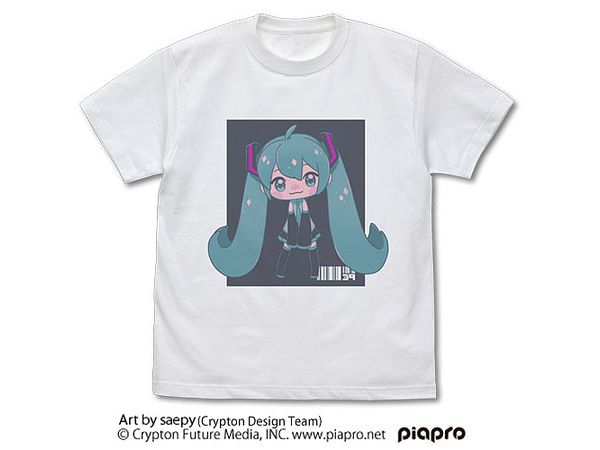 初音ミク Tシャツ saepy Ver. / WHITE-M